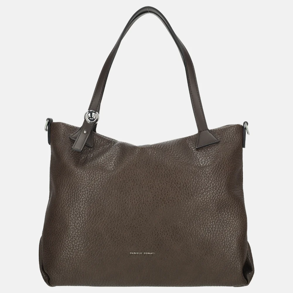 Daniele Donati handtas M dark brown bij Duifhuizen
