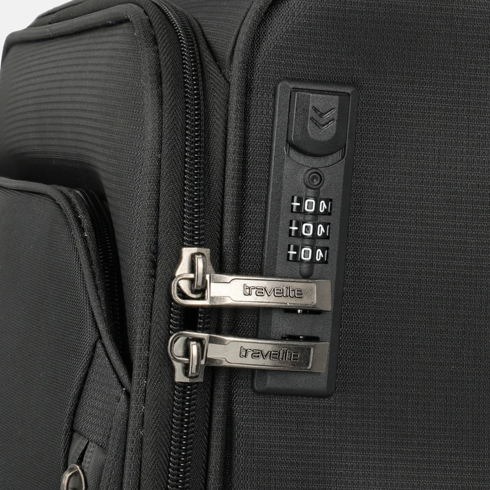 Travelite Jetpack handbagage koffer 55 cm black bij Duifhuizen