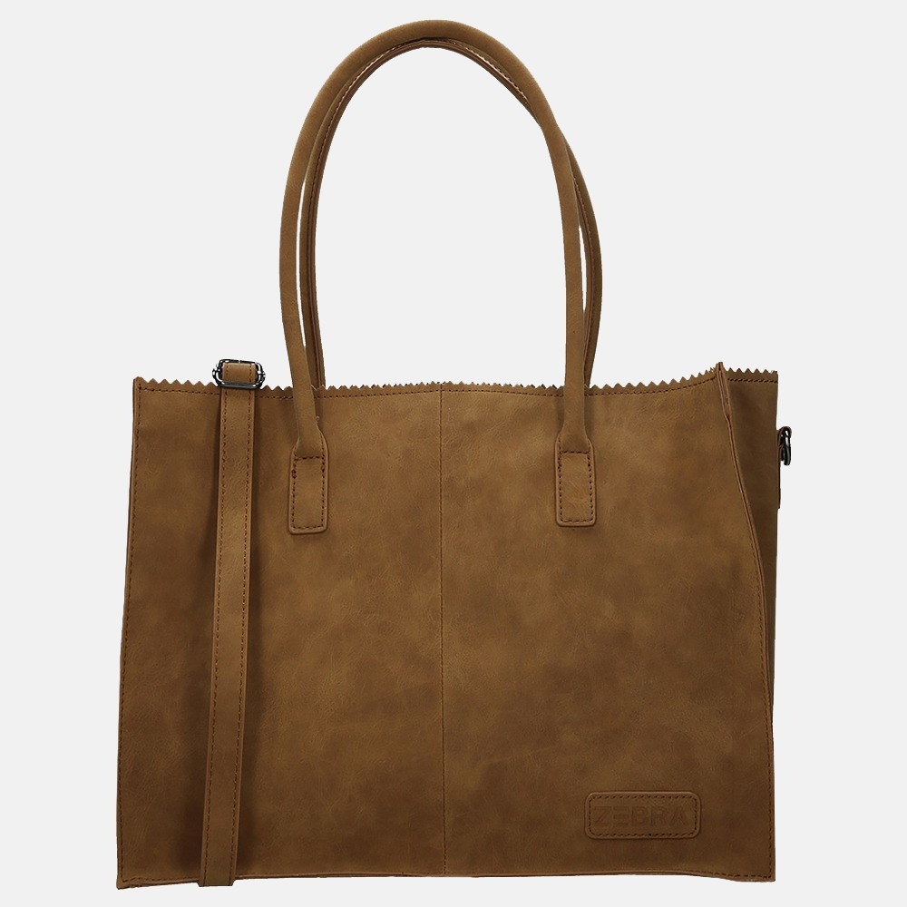 Zebra Trends Lisa shopper camel bij Duifhuizen