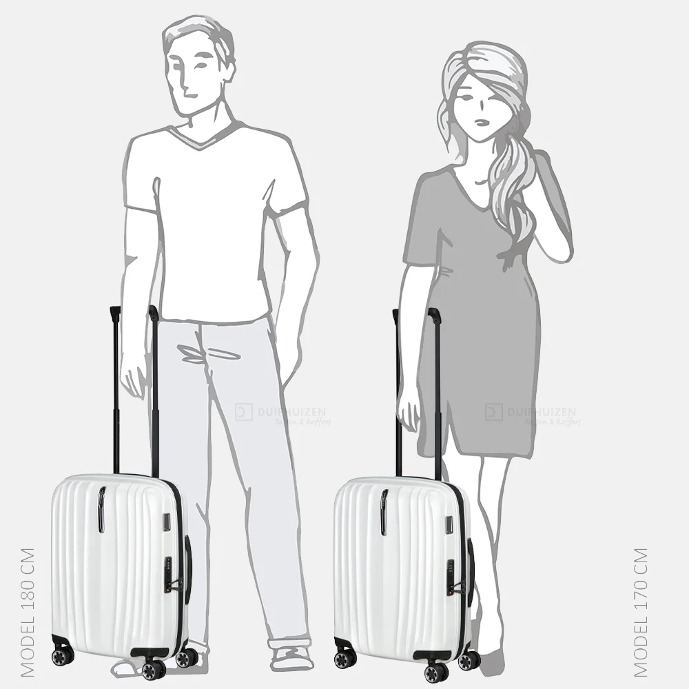 Samsonite Nexis spinner handbagage koffer 55 cm cotton white bij Duifhuizen