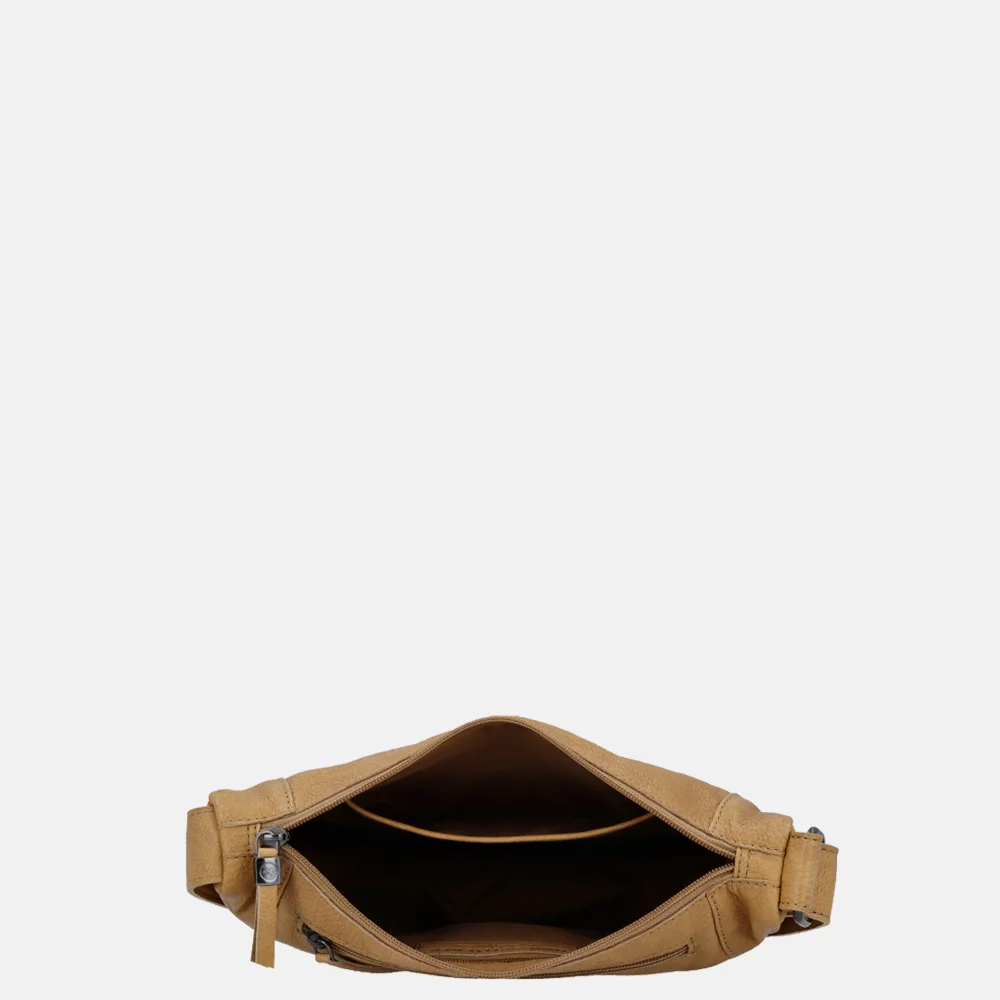 Hide & Stitches Earth Inspire crossbody tas zand bij Duifhuizen