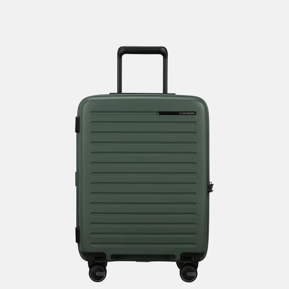 Samsonite Restackd handbagage koffer 55 cm uitbreidbaar sage bij Duifhuizen