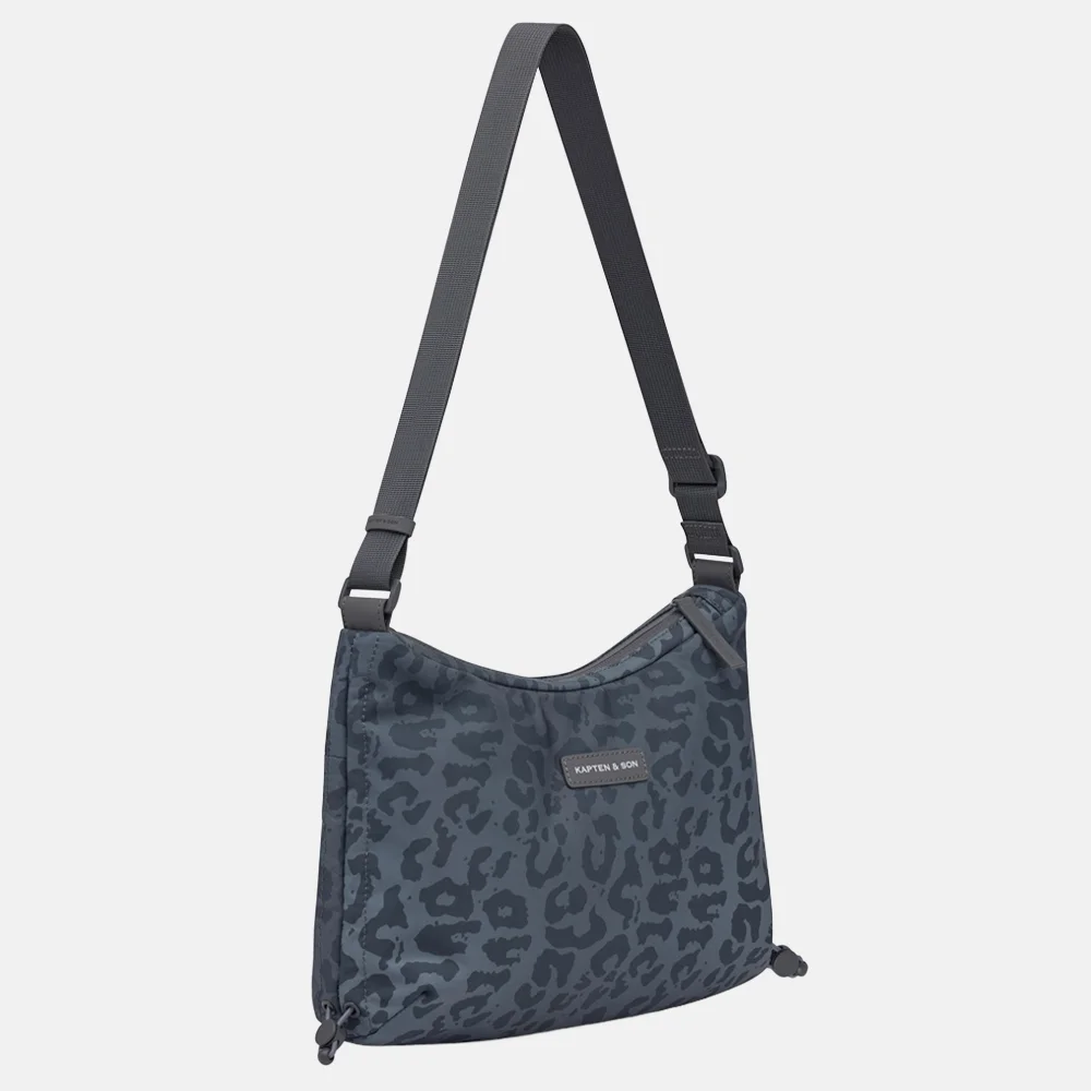 Kapten & Son Skara LEO crossbody tas S dark grey leo bij Duifhuizen