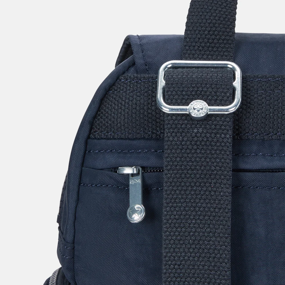 Kipling City Zip rugzak mini blue bleu 2 bij Duifhuizen