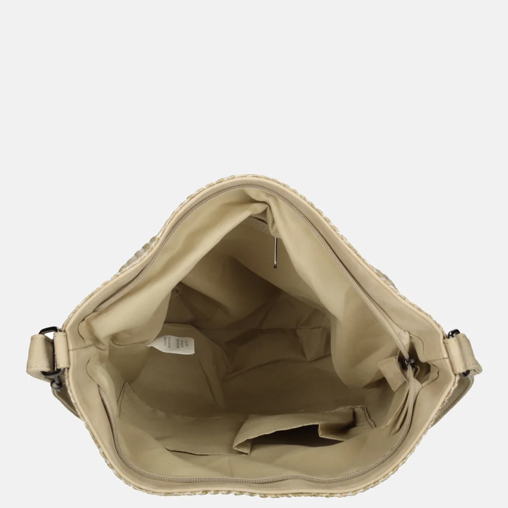 Enrico Benetti Raffia crossbody tas M natuur bij Duifhuizen