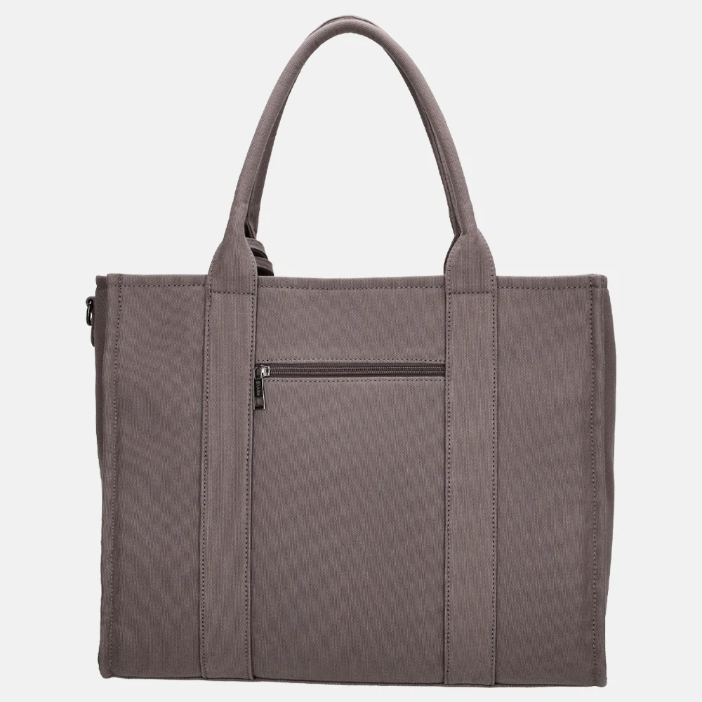 Charm London shopper/laptoptas 15 inch grijs bij Duifhuizen