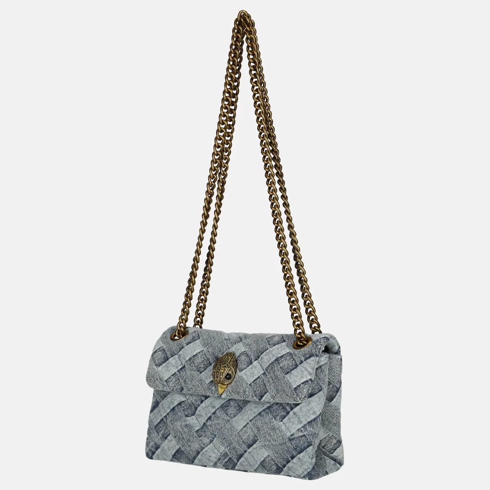 Kurt Geiger Mini Kensington soft bag crossbody tas denim bij Duifhuizen