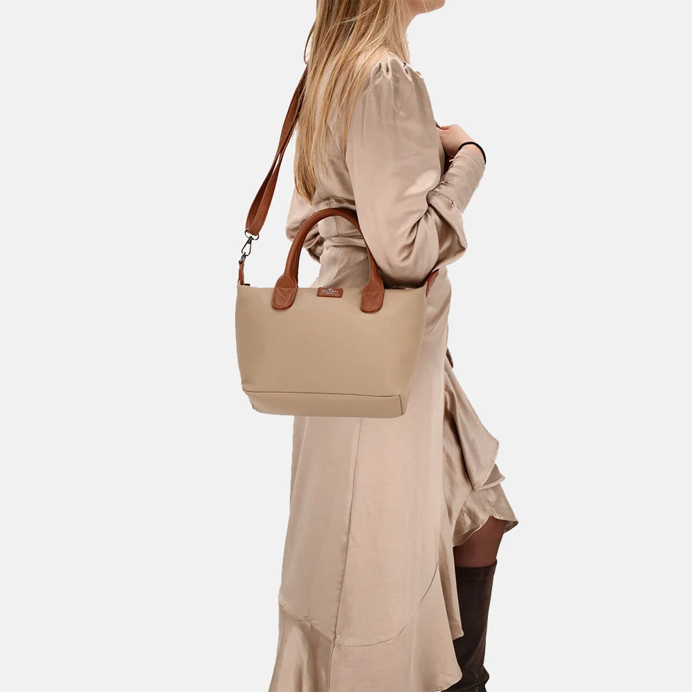 Charm London Buckingham Palace handtas M taupe bij Duifhuizen