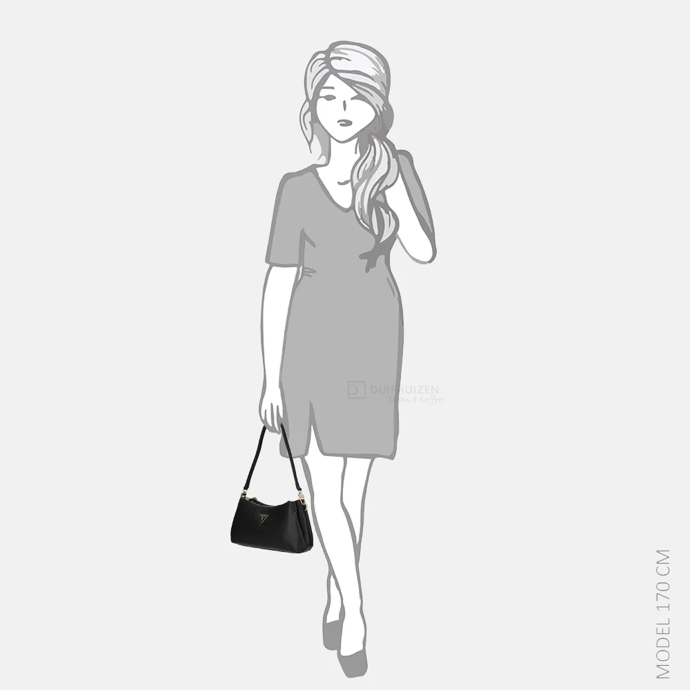 Guess Noelle II schoudertas mini black bij Duifhuizen