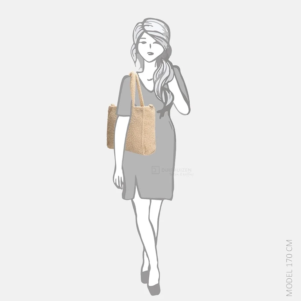 Beagles Teddy Navarra shopper L beige bij Duifhuizen