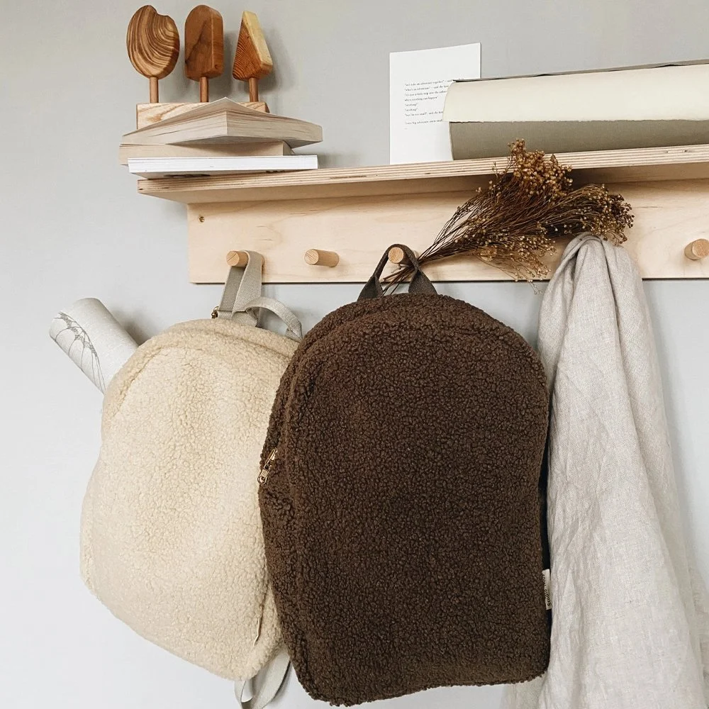 Studio Noos Chunky Midi Teddy kinderrugzak brown bij Duifhuizen