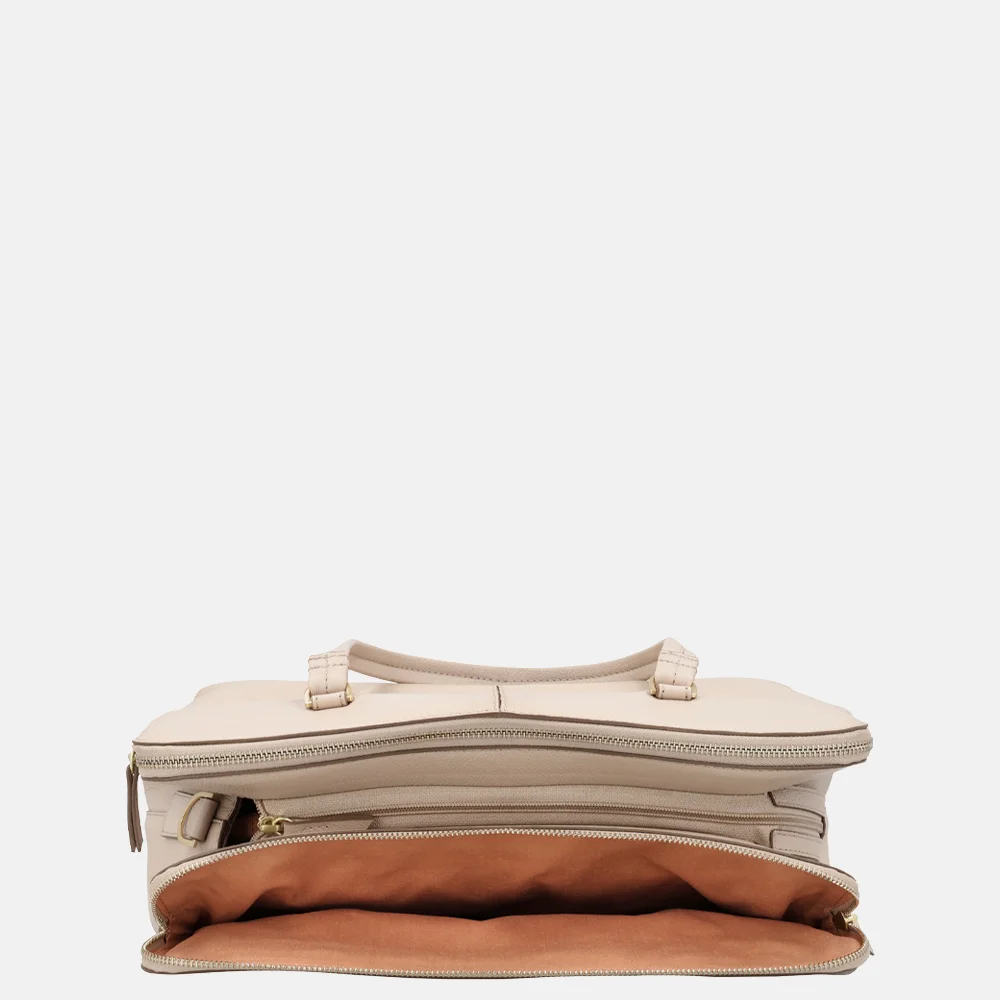 Loulou Essentiels Olivia shopper 15.6 inch cashmere bij Duifhuizen