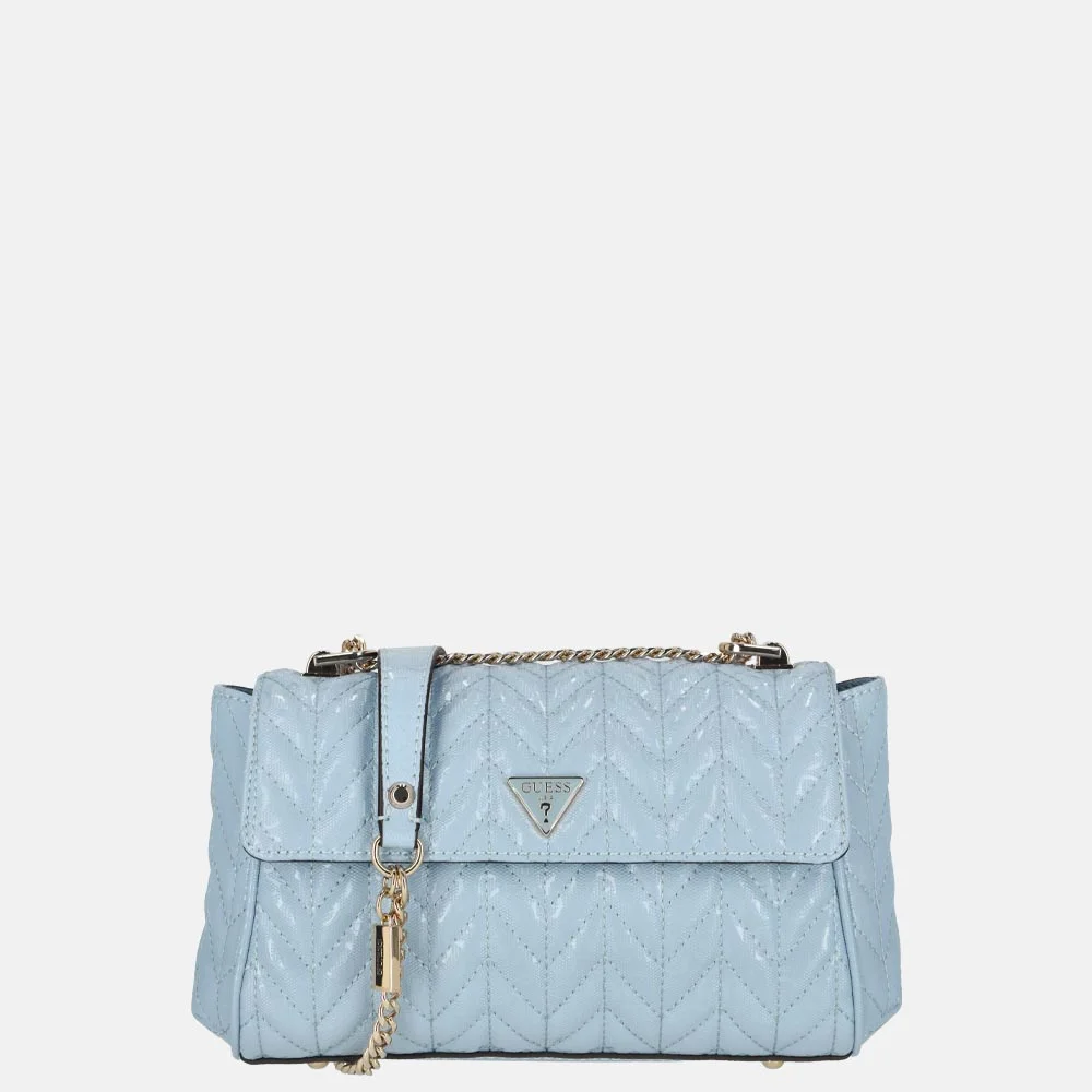 Guess Stacey crossbody tas light blue