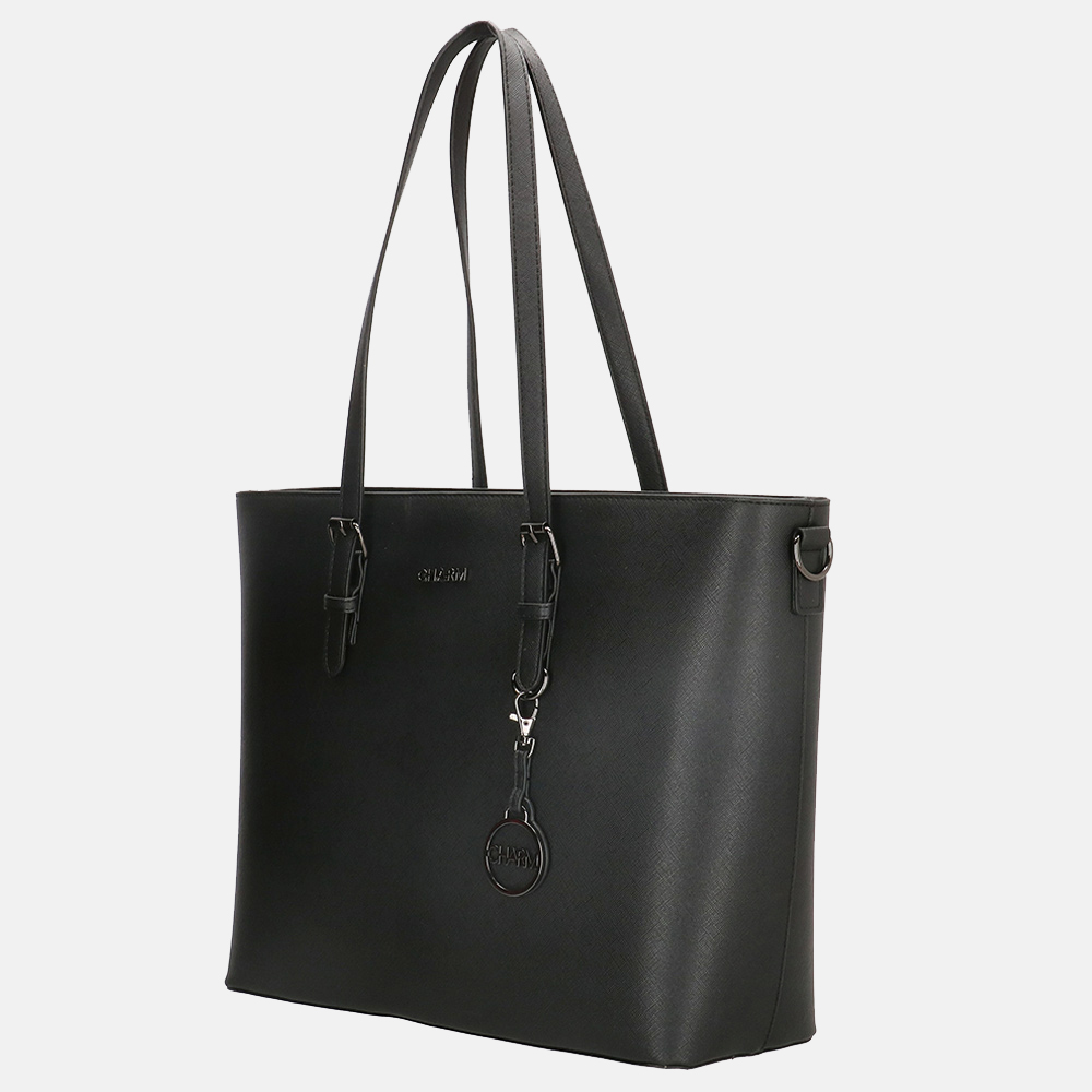Charm London Birmingham shopper zwart bij Duifhuizen