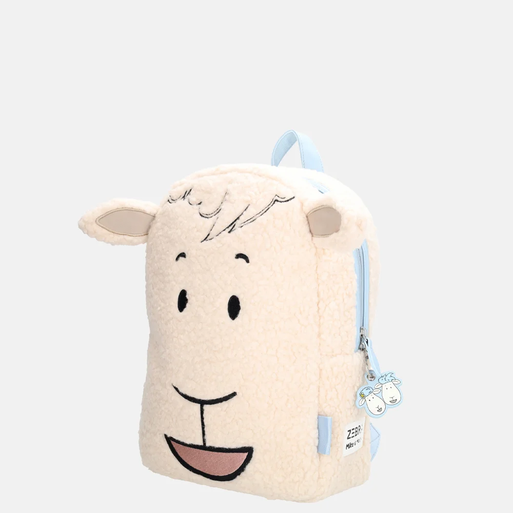 Zebra Trends x Mike & Molly kinderrugzak teddy creme bij Duifhuizen