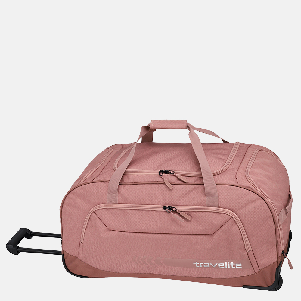 Travelite Kick Off Duffle wieltas XL rose bij Duifhuizen