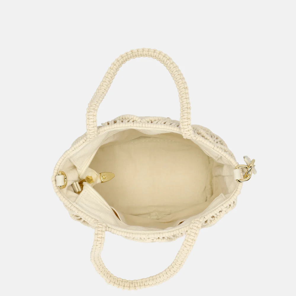 Laurent David Babette handtas S gehaakt white bij Duifhuizen