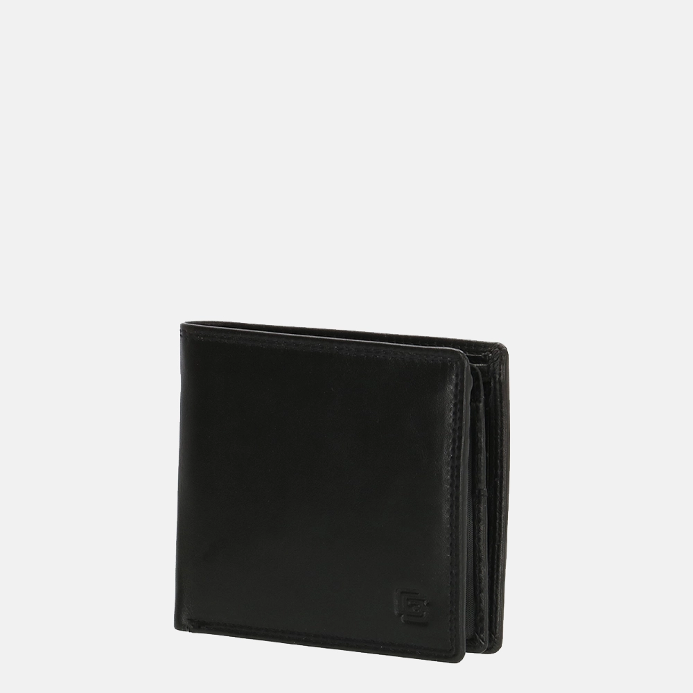 Gio Gini billfold black bij Duifhuizen