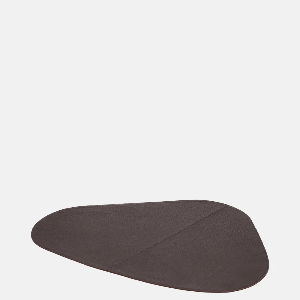 Chamada leren placemats organisch effen (2 stuks) donkerbruin bij Duifhuizen
