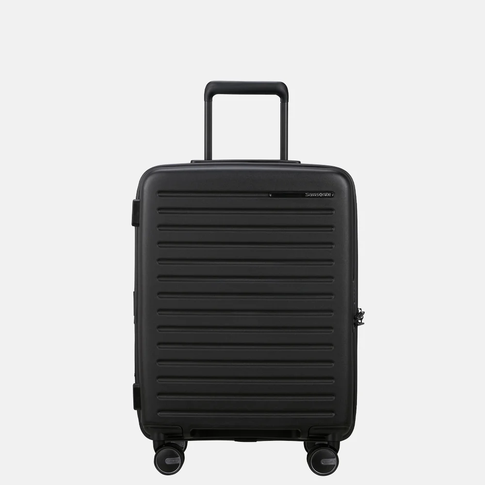Samsonite Restackd handbagage koffer 55 cm uitbreidbaar black