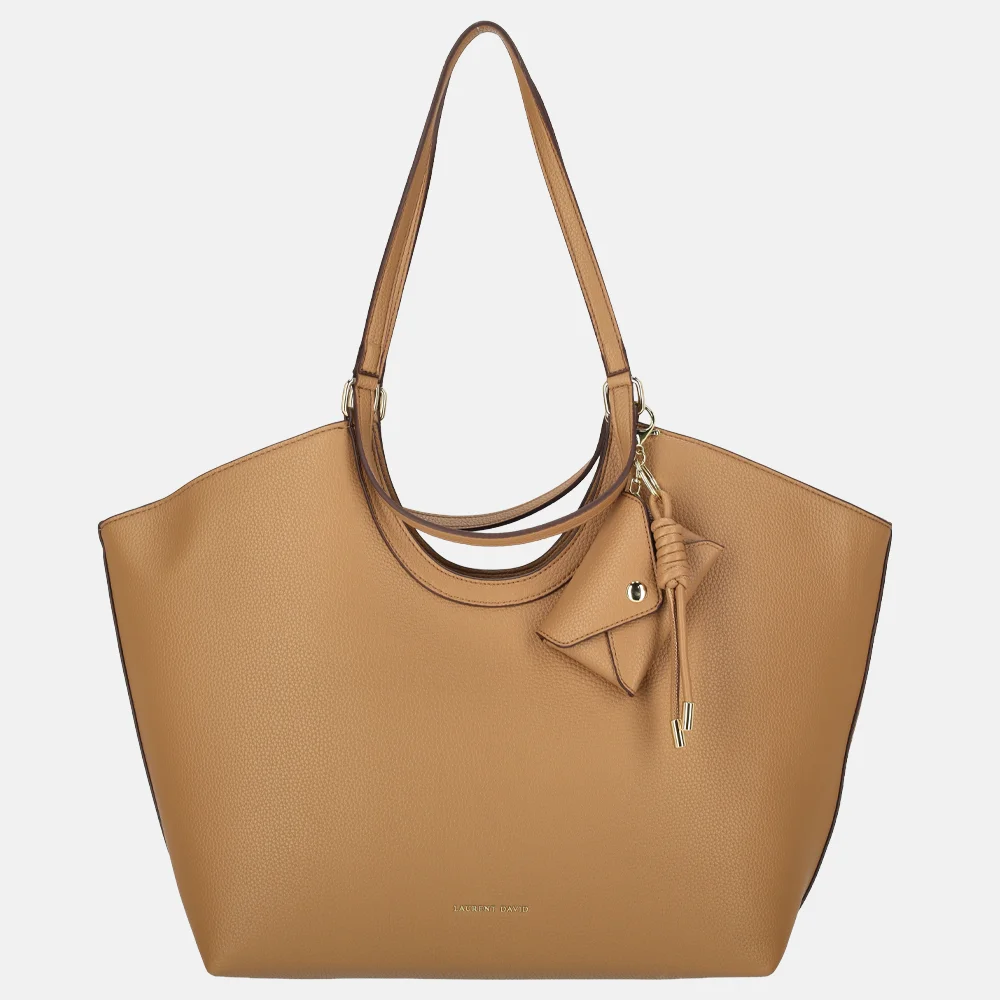 Laurent David Estee handtas/shopper camel