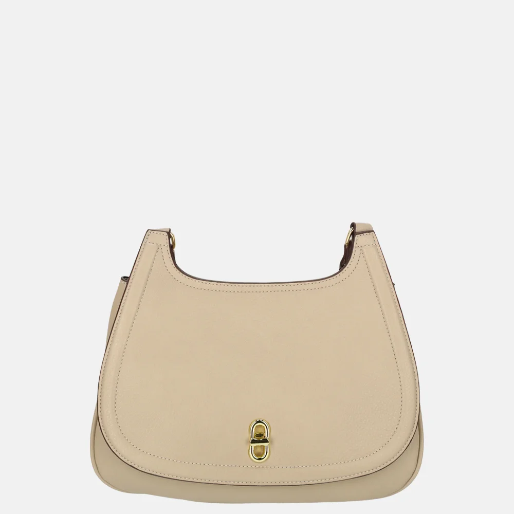 Laurent David Katty crossbody tas M taupe bij Duifhuizen