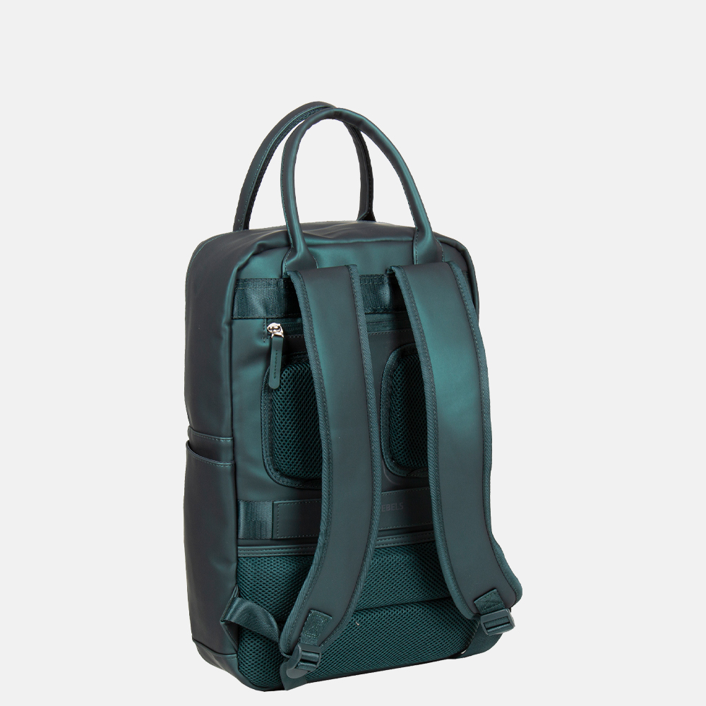 New Rebels Harper rugzak 14.1 inch dark green bij Duifhuizen