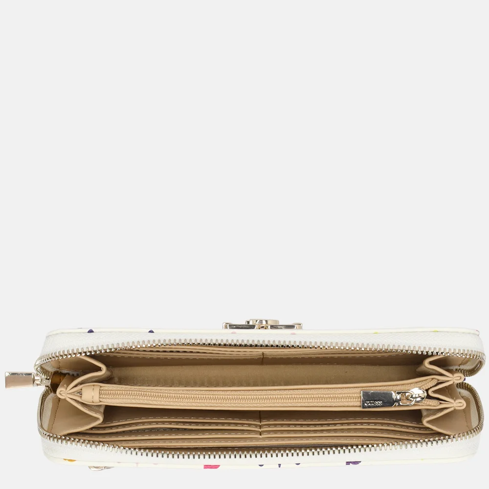 Guess Emelie ziparound portemonnee L multi logo bij Duifhuizen