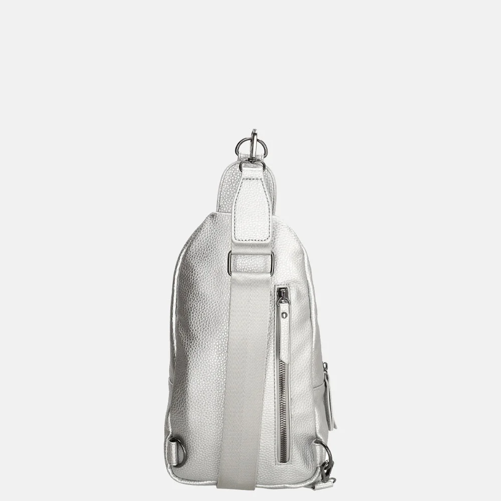 Charm London crossbody tas silver bij Duifhuizen