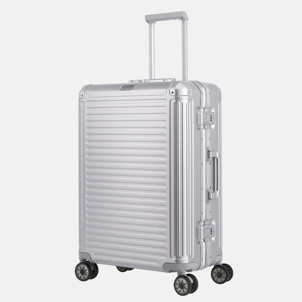 Travelite Next koffer 67 cm silver bij Duifhuizen