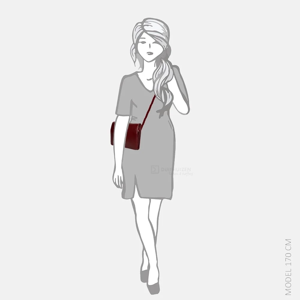 Claudio Ferrici Pelle Vecchia crossbody bordo bij Duifhuizen