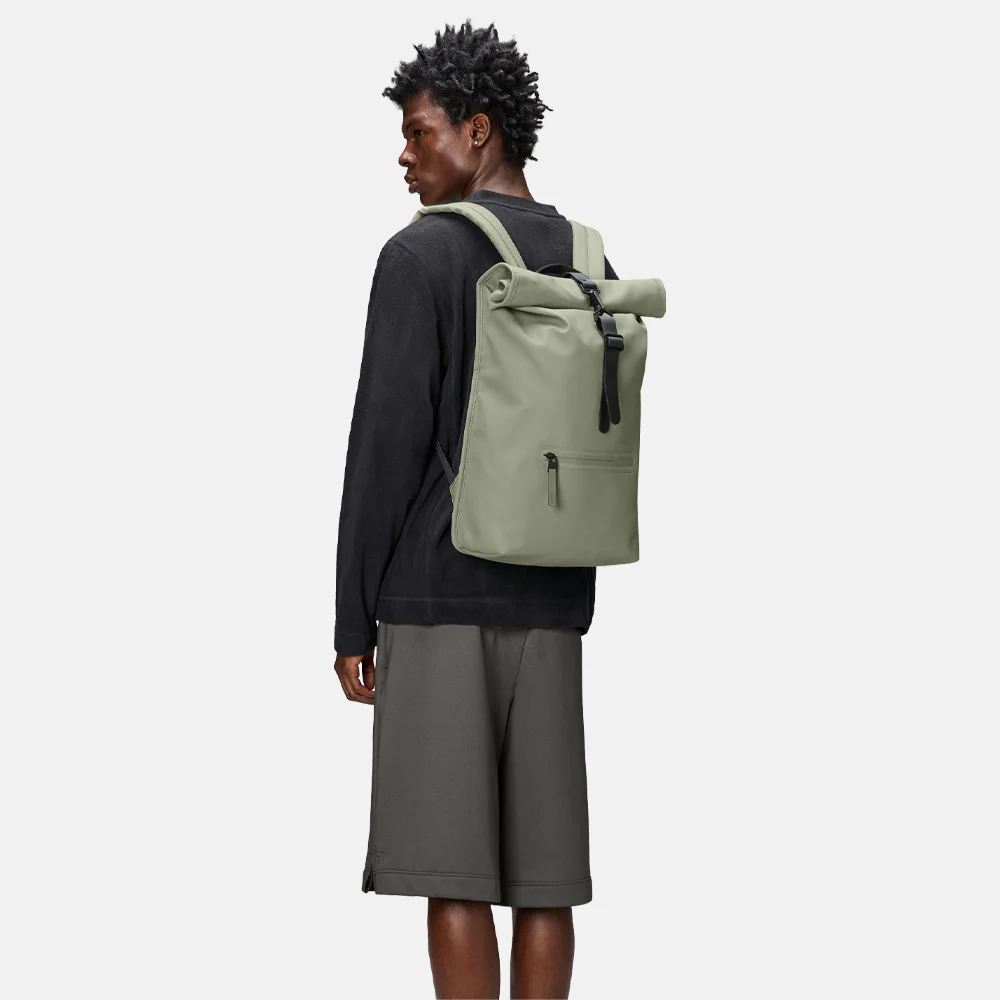 Rains Roll Top laptoprugzak 15 inch drift bij Duifhuizen