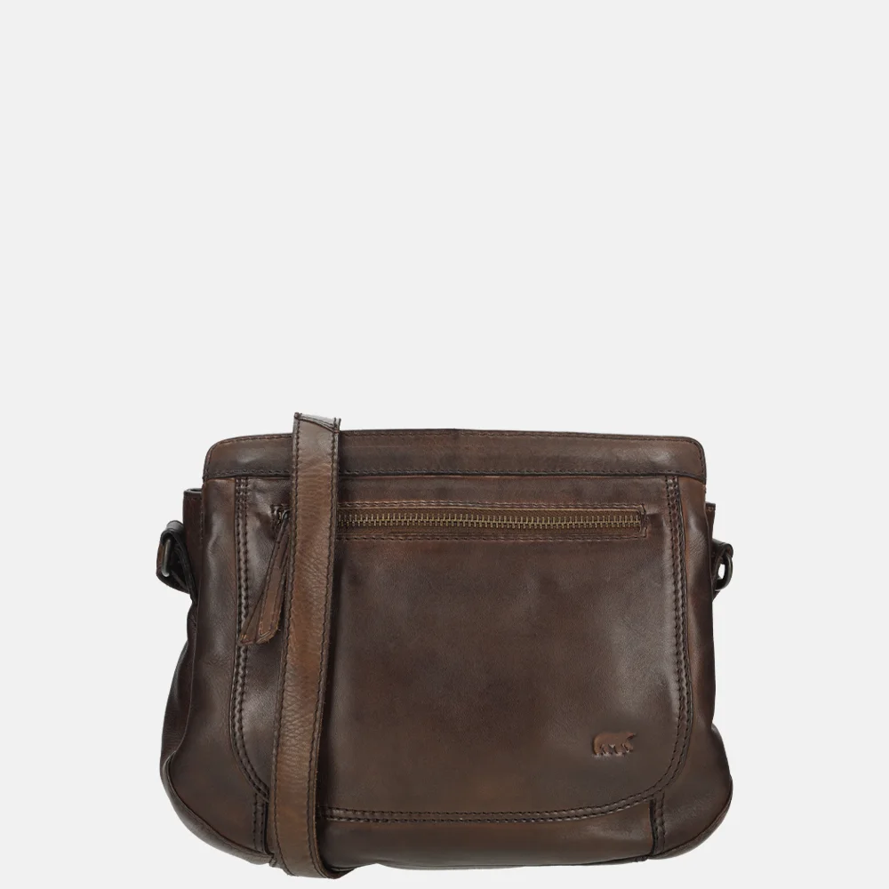 Bear Design Miley crossbody tas donkerbruin bij Duifhuizen