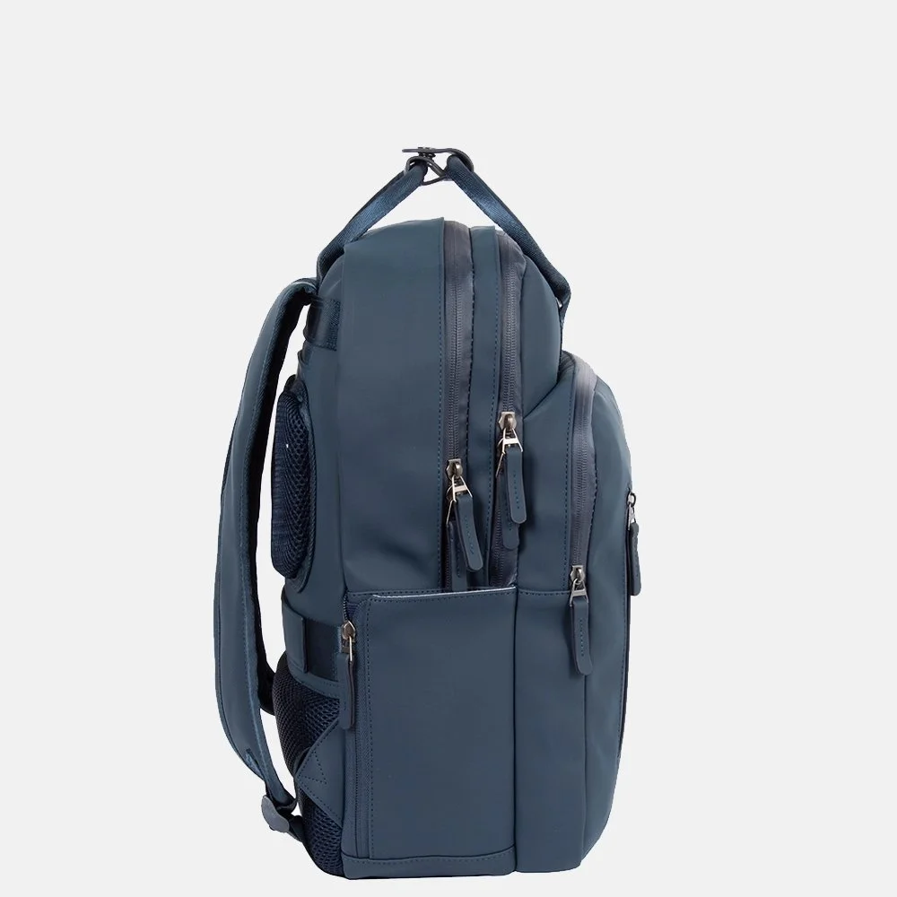 New Rebels William rugzak 15.6 inch navy bij Duifhuizen