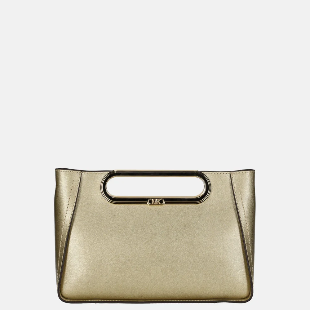 Michael Kors Chelsea clutch L pale gold bij Duifhuizen