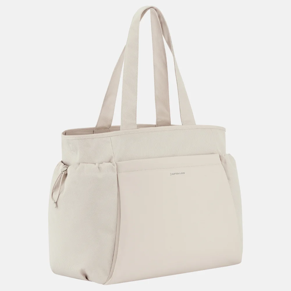 Kapten & Son Hellvi shopper/weekendtas sandstone bij Duifhuizen