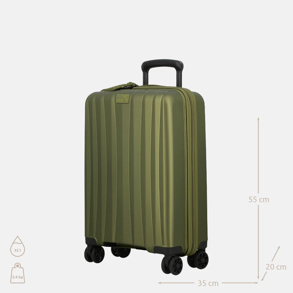 Jump Enais handbagage koffer 55 cm olive bij Duifhuizen