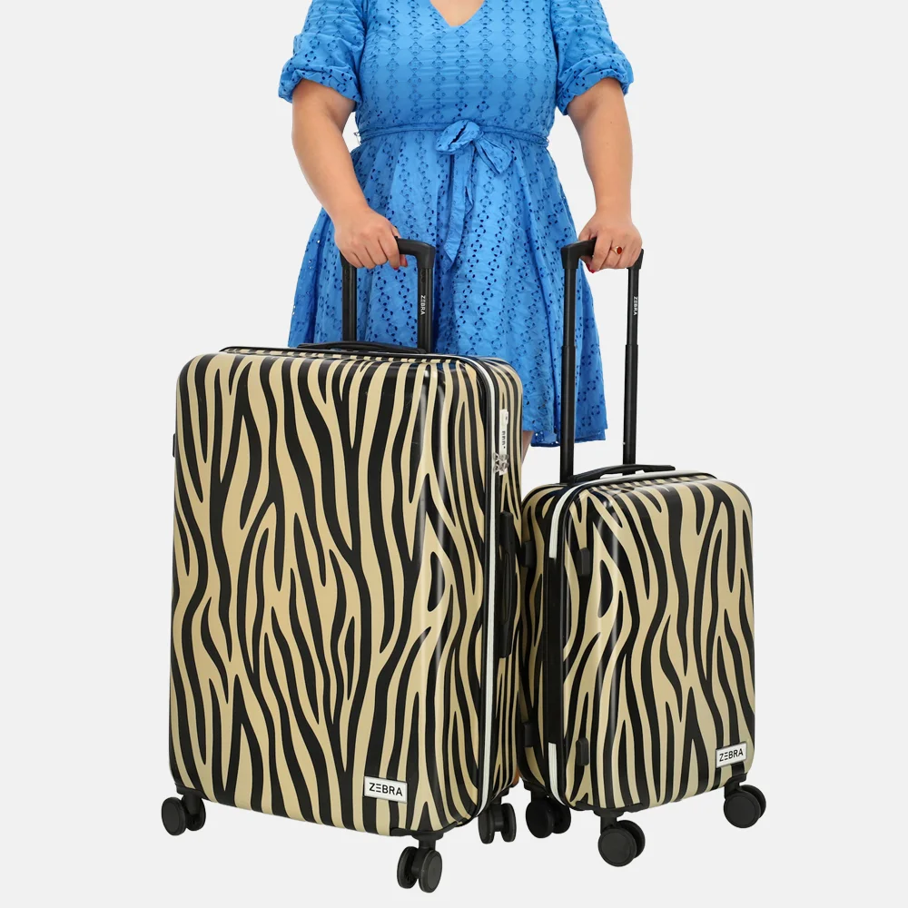 Zebra Trends kofferset 76 cm + 50cm zebra bij Duifhuizen