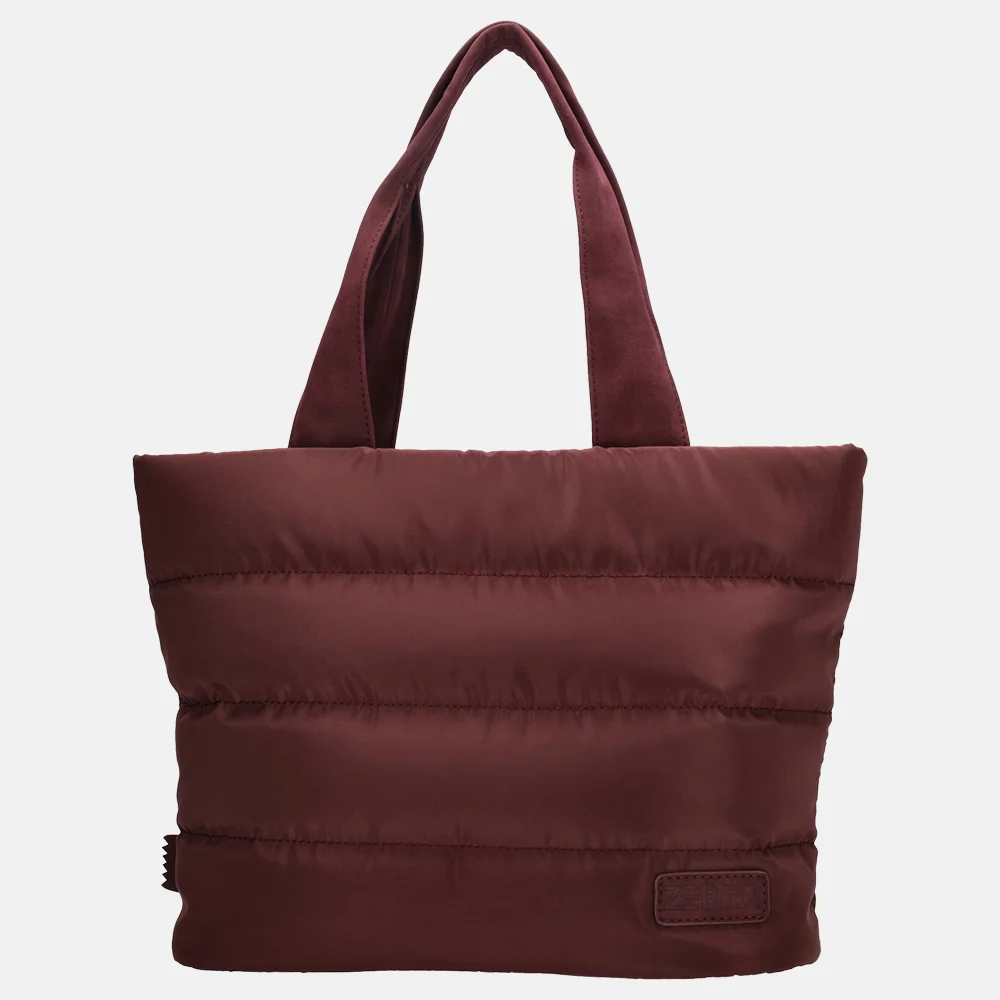 Zebra Trends Elske puffy handtas M bordeaux bij Duifhuizen