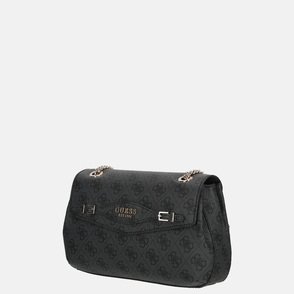Guess Katya crossbody tas coal logo bij Duifhuizen