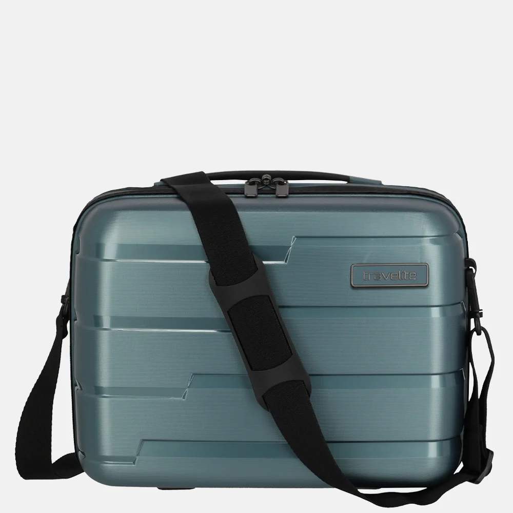 Travelite Air Base beautycase ice blue bij Duifhuizen