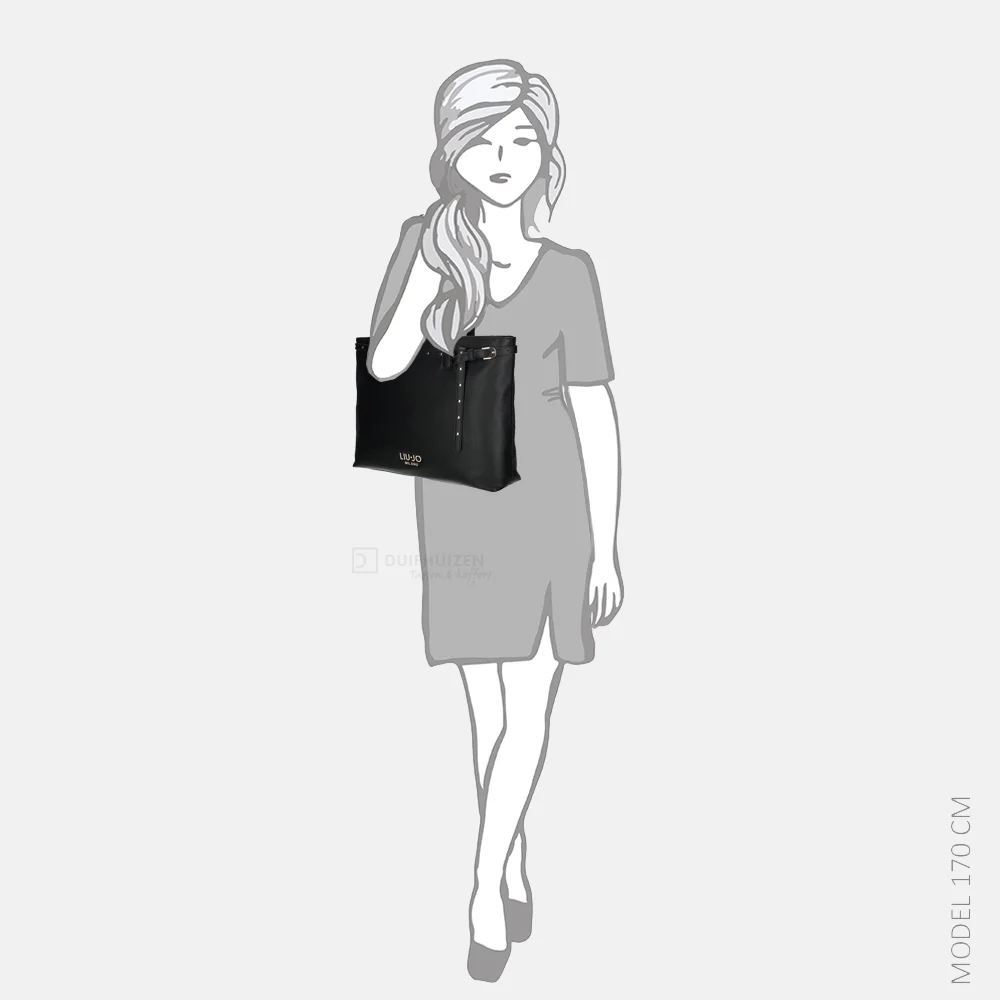 Liu Jo shopper M nero bij Duifhuizen