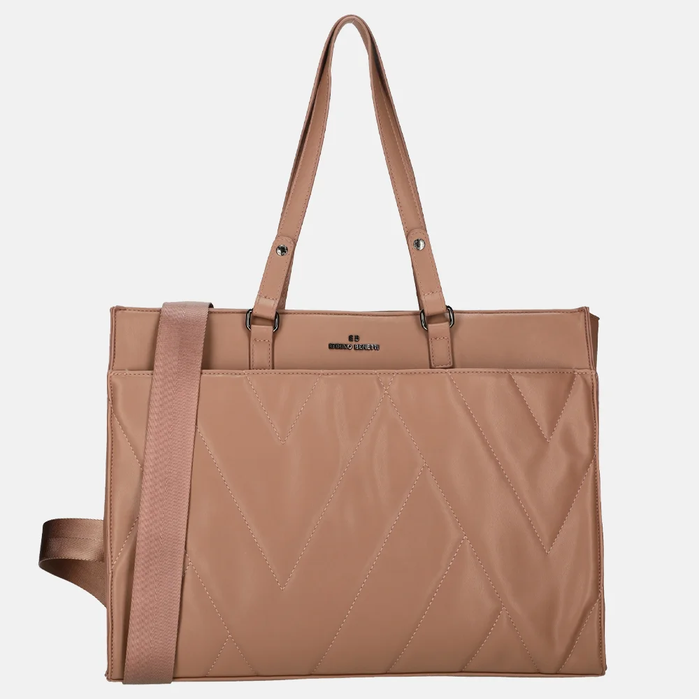 Enrico Benetti Evie shopper 15 inch oudroze bij Duifhuizen