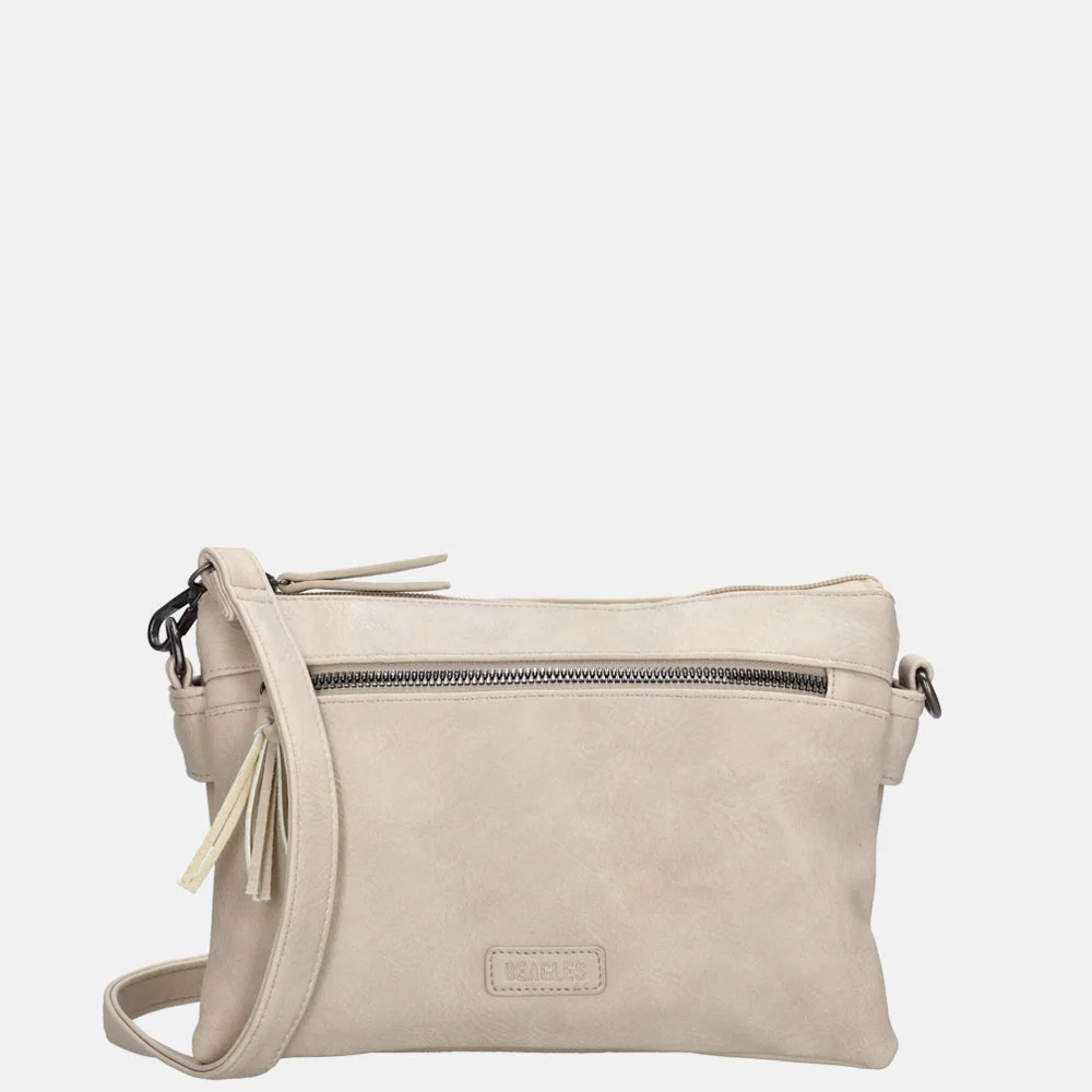 Beagles Ferro crossbody tas lichttaupe bij Duifhuizen