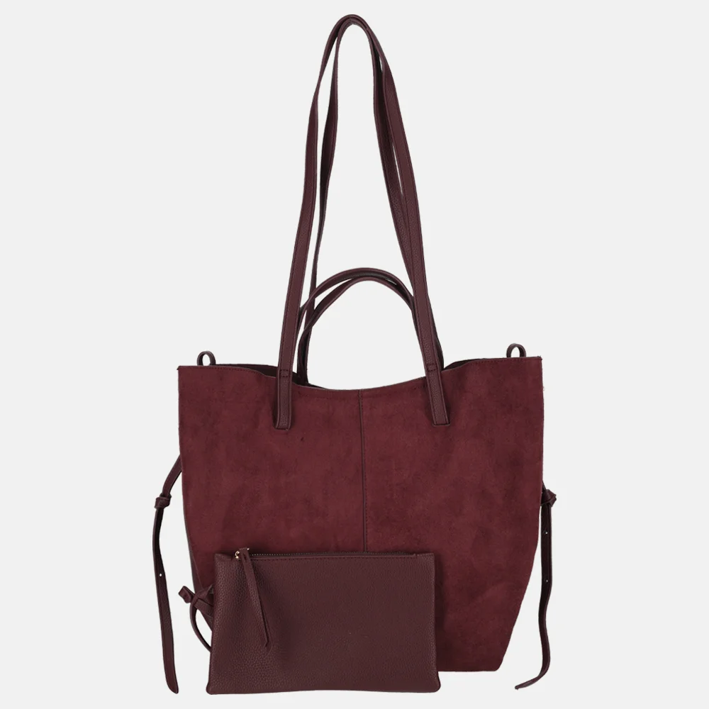Firenze Suedine shopper L burgundy