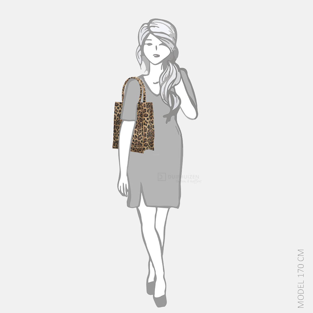 Zebra Trends Rosa shopper leopard bij Duifhuizen