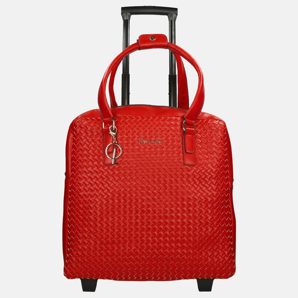 Olivia Lauren business trolley rood bij Duifhuizen