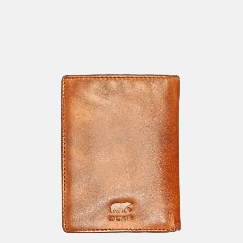 Bear Design billfold cognac bij Duifhuizen