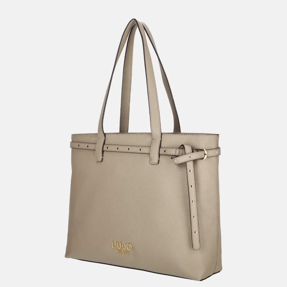 Liu Jo Evrim shopper desert taupe bij Duifhuizen