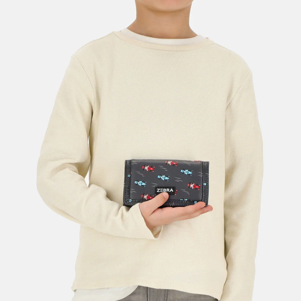 Zebra Trends portemonnee raceauto zwart bij Duifhuizen